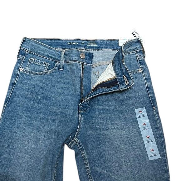 Old Navy Women’s Blue High-Rise Rockstar Super Skinny Denim Jeans, Size 10S, NWT - Picture 4 of 10